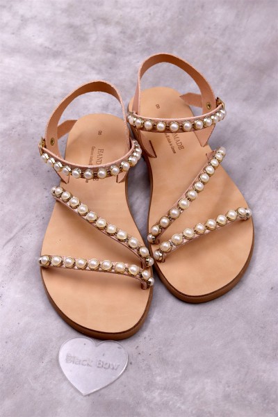 5027-2 Lovie Γυναικεία δερμάτινα σανδάλια. (ZΛ)