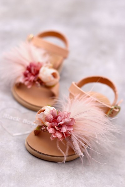 5036 Calla Παιδικά & βρεφικά δερμάτινα ή ανατομικά σανδάλια. (ΔΛ)