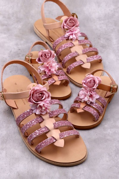 5040-1 Jasmine Γυναικεία δερμάτινα σανδάλια. (Ερμής)