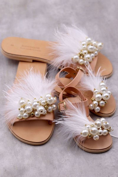 5041-1 Gigi Γυναικεία δερμάτινα σανδάλια. (Πα Χω)