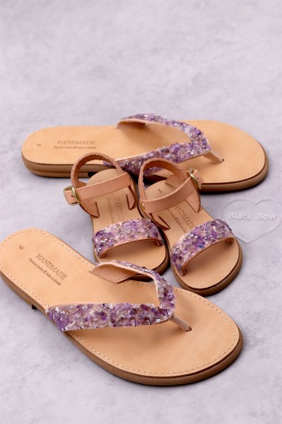 5045-2 Alistar Γυναικεία δερμάτινα σανδάλια. (διχάλα)