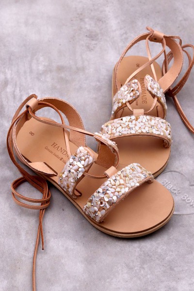 5045B Alistar Παιδικά δερμάτινα σανδάλια. (Boho)