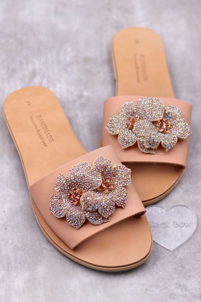 5051 Jasper Γυναικεία δερμάτινα σανδάλια. (Πα Χω)