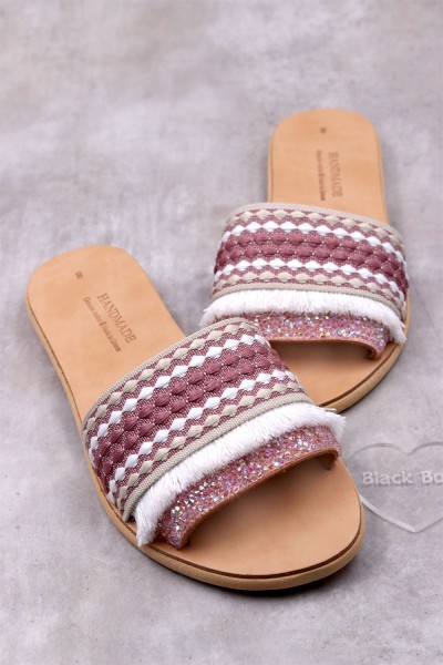 5054 Marisen Γυναικεία δερμάτινα σανδάλια. (ΔΛ)