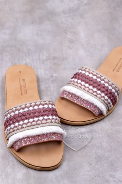 5054 Marisen Γυναικεία δερμάτινα σανδάλια. (ΔΛ)