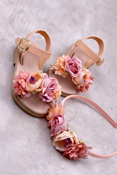 5055 Rosestar Παιδικά & βρεφικά δερμάτινα ή ανατομικά σανδάλια. (ΔΛ)