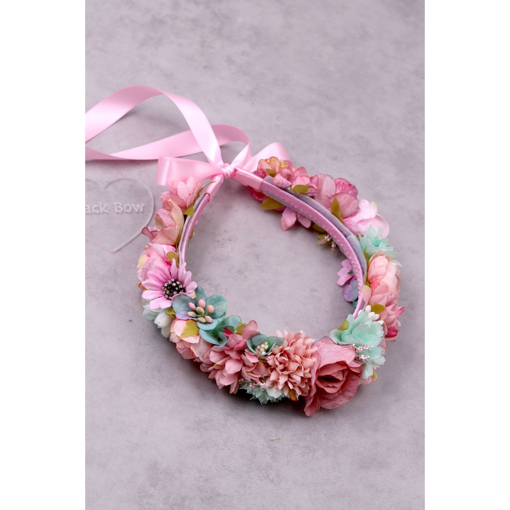 STE2200, Χειροποίητο στεφανάκι για τα μαλλιά με λουλούδια. 