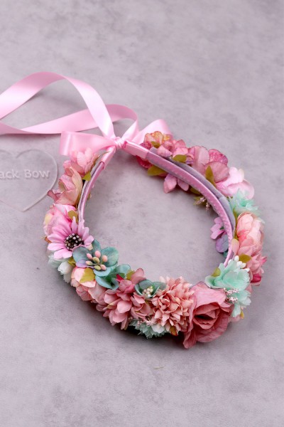 STE2200, Χειροποίητο στεφανάκι για τα μαλλιά με λουλούδια. 