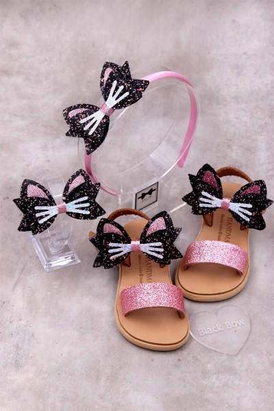 6011 Kitty Παιδικά & βρεφικά δερμάτινα ή ανατομικά σανδάλια. (ΔΛ)