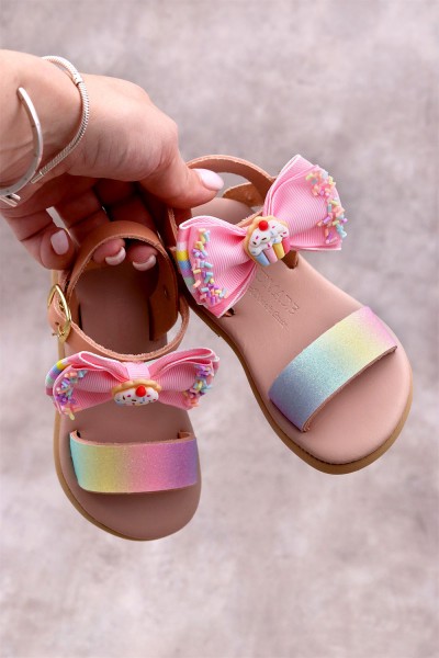 6017 Sweeties Παιδικά & βρεφικά δερμάτινα ή ανατομικά σανδάλια. (ΔΛ)