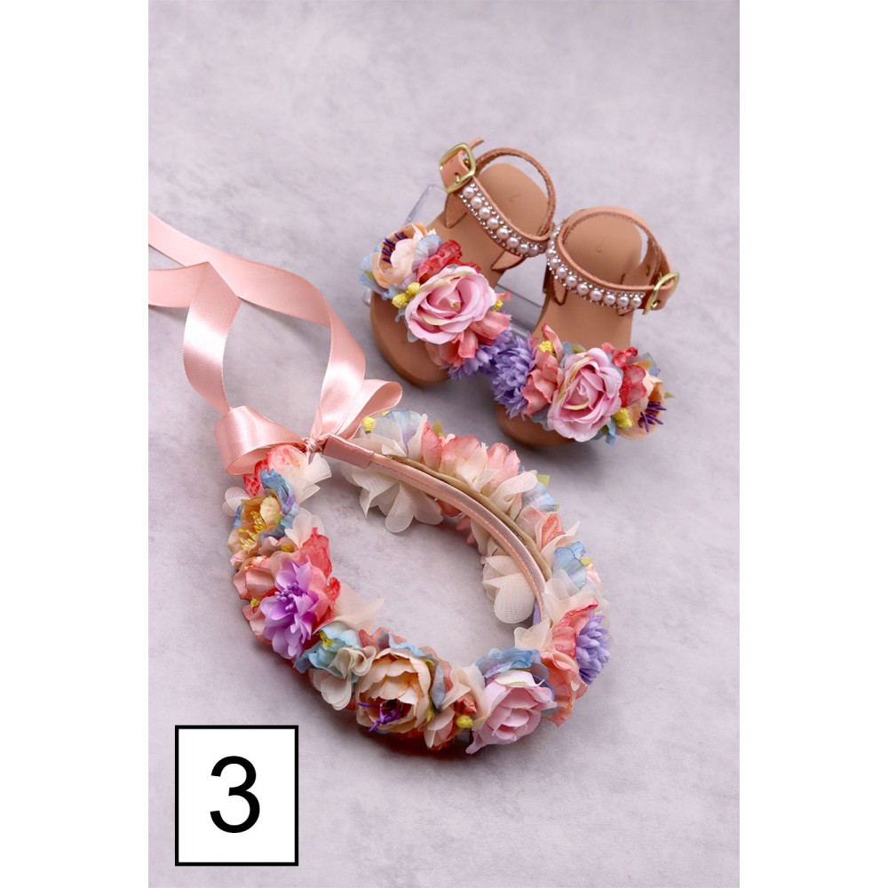 6064B Carlie Παιδικά & βρεφικά δερμάτινα ή ανατομικά σανδάλια. (ΔΛ)