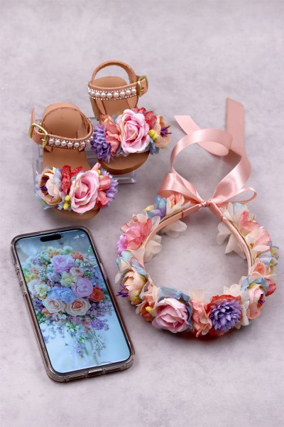 6064B Carlie Παιδικά & βρεφικά δερμάτινα ή ανατομικά σανδάλια. (ΔΛ)