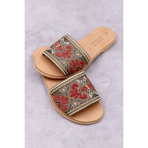 6073 Tambala Γυναικεία δερμάτινα σανδάλια.