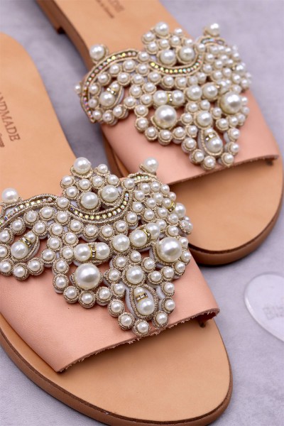 6075 Pandor Γυναικεία δερμάτινα σανδάλια. (Παντ Χω)