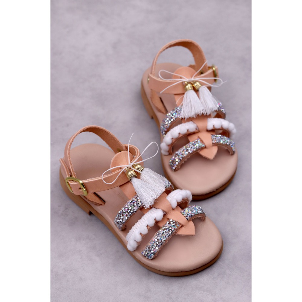 6083 PonSic Παιδικά δερμάτινα ή ανατομικά σανδάλια. (Ερμής)