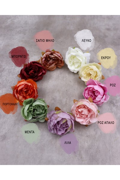 5037-1 Peonies Γυναικεία δερμάτινα σανδάλια. (Ταφ)