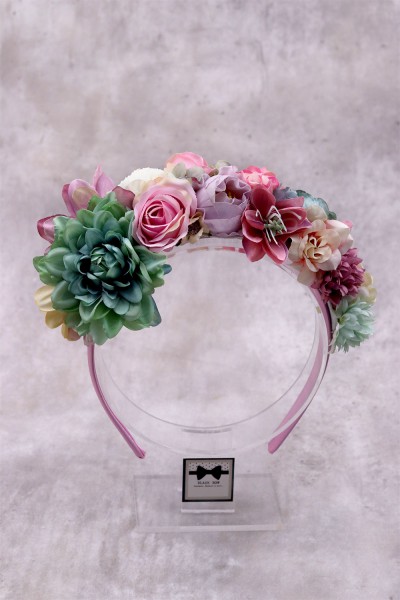 STE2011 Shanah, Χειροποίητη στέκα για τα μαλλιά με λουλούδια. 