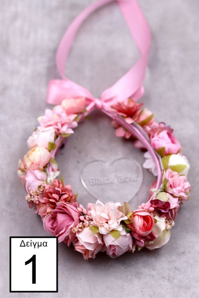 STE2200B, Χειροποίητο στεφανάκι για τα μαλλιά με λουλούδια. 