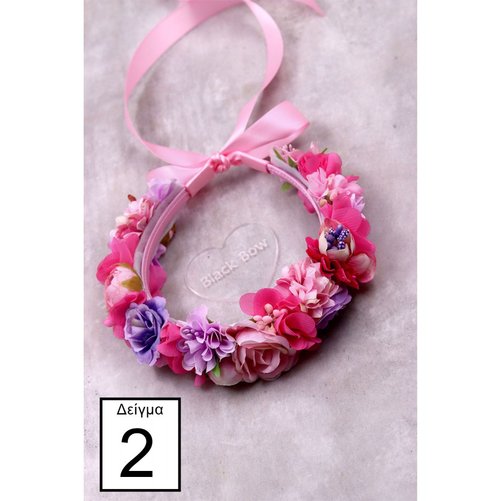 STE2200, Χειροποίητο στεφανάκι για τα μαλλιά με λουλούδια. 