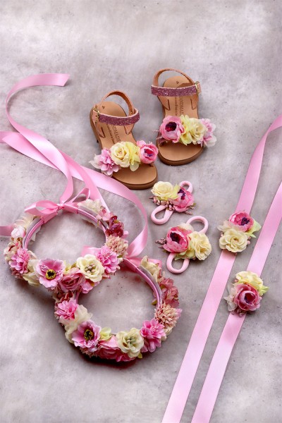 STE2200-6, Χειροποίητο στεφανάκι για τα μαλλιά με λουλούδια. 