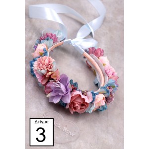 STE2400B, Χειροποίητο στεφανάκι για τα μαλλιά με λουλούδια. 