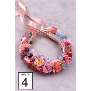 STE2400B, Χειροποίητο στεφανάκι για τα μαλλιά με λουλούδια. 