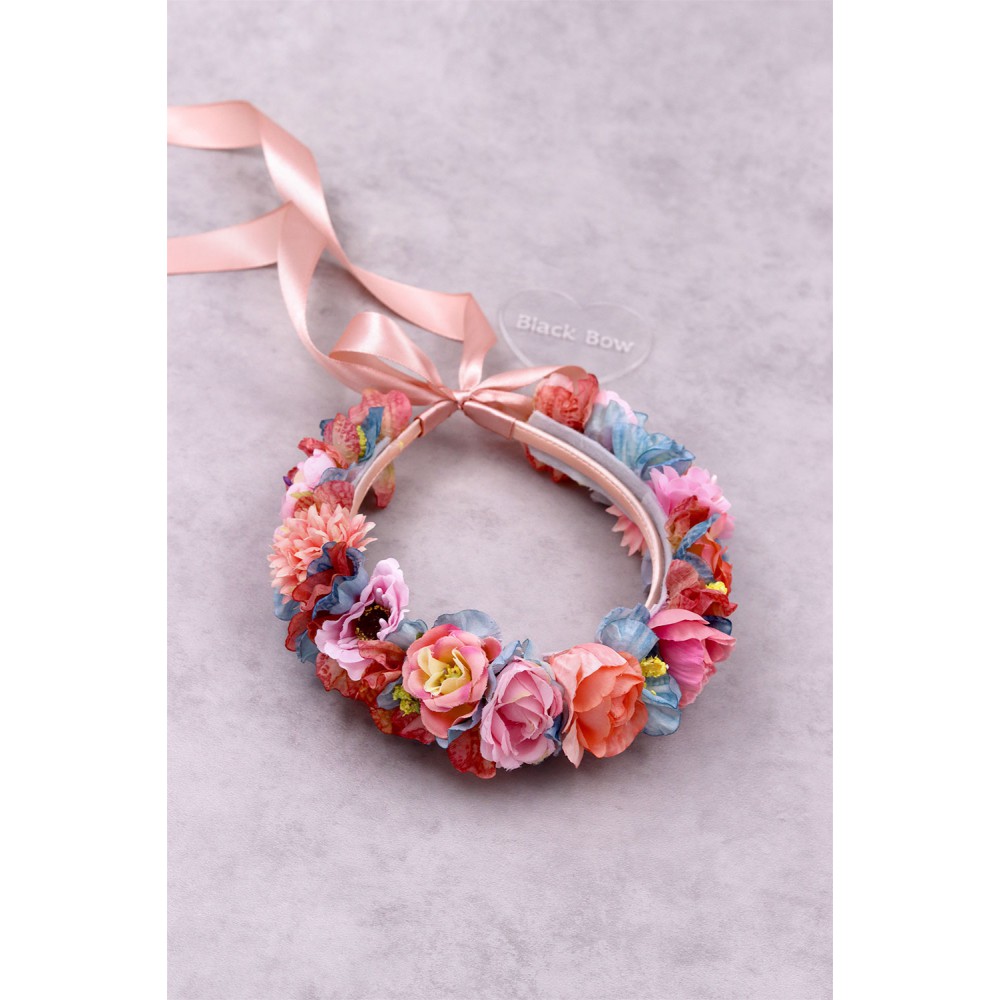 STE2400C, Χειροποίητο στεφανάκι για τα μαλλιά με λουλούδια. 