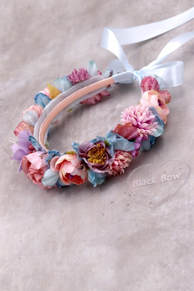 STE2400, Χειροποίητο στεφανάκι για τα μαλλιά με λουλούδια. 
