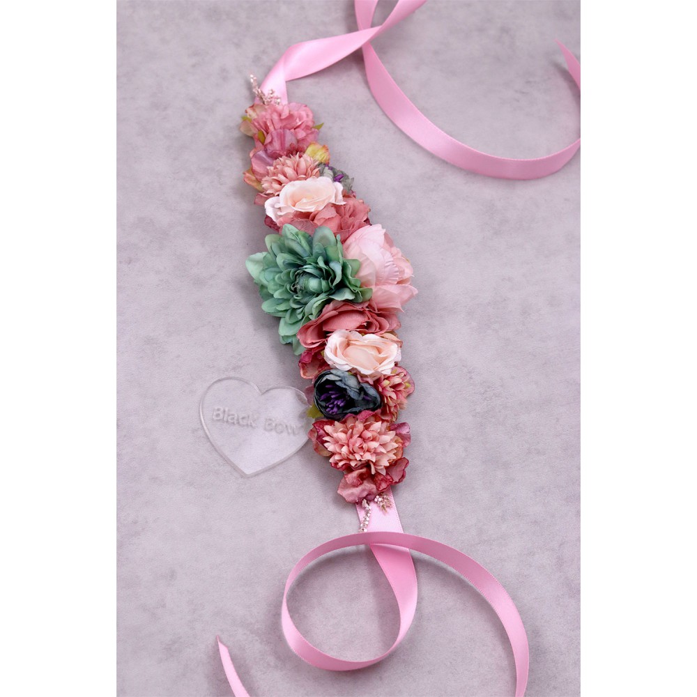 STE2600Β, Χειροποίητη ζώνη σε σατέν κορδέλα (25cm + έξτρα κορδέλα)