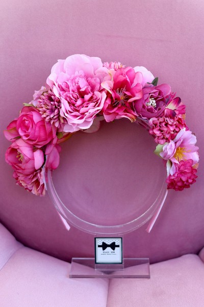 STE1987 Jasmine, Χειροποίητη στέκα για τα μαλλιά με λουλούδια. 