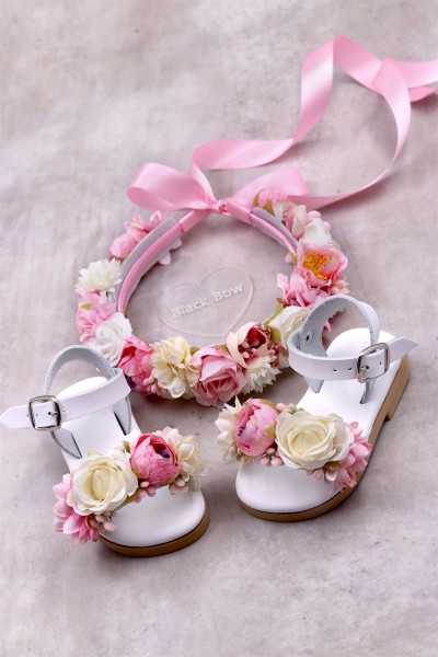 STE2200, Χειροποίητο στεφανάκι για τα μαλλιά με λουλούδια. 