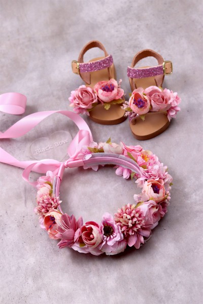 STE2200-2, Χειροποίητο στεφανάκι για τα μαλλιά με λουλούδια. 