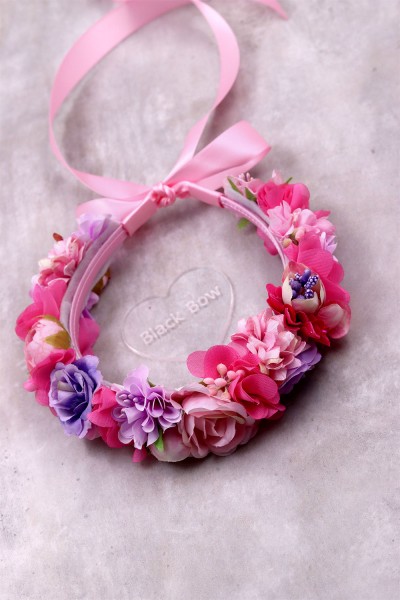 STE2200B, Χειροποίητο στεφανάκι για τα μαλλιά με λουλούδια. 