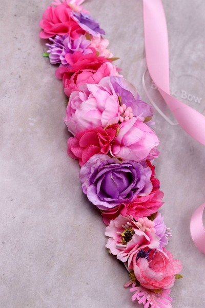 STE2200C, Χειροποίητη ζώνη σε σατέν κορδέλα (25cm + έξτρα κορδέλα)