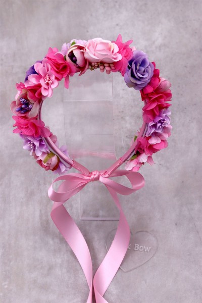 STE2200B, Χειροποίητο στεφανάκι για τα μαλλιά με λουλούδια. 