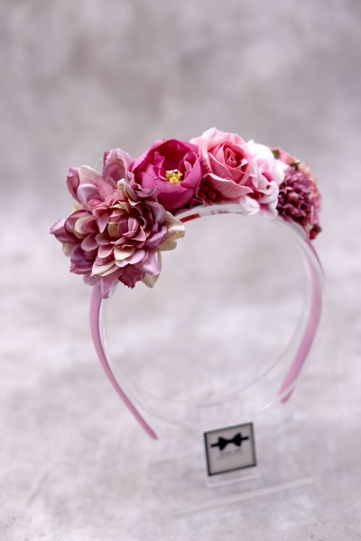 STE2010 Jenna , Χειροποίητη στέκα για τα μαλλιά με λουλούδια. 