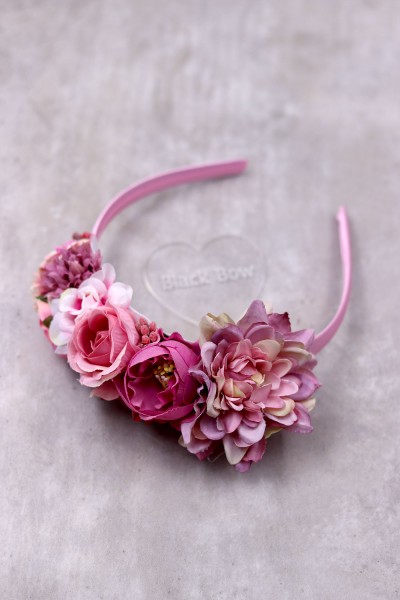 STE2010 Jenna , Χειροποίητη στέκα για τα μαλλιά με λουλούδια. 