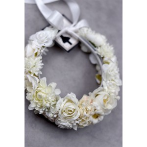 STE2015B Lilave, Χειροποίητο στεφανάκι για τα μαλλιά με λουλούδια. (Διπλά λουλούδια)