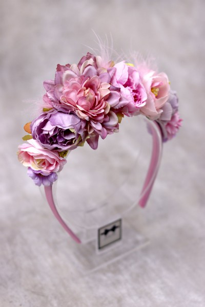 STE2016-1 FeaFlower, Χειροποίητη στέκα για τα μαλλιά με λουλούδια. 