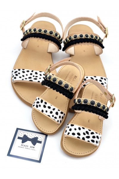 1023 Dalmatian Παιδικά δερμάτινα σανδάλια. 