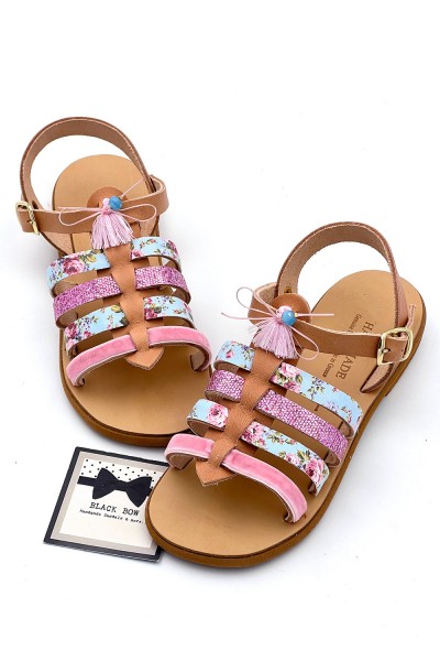 1047-1 Jane Γυναικεία δερμάτινα σανδάλια.