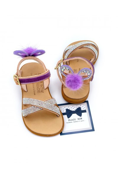 1093 Rebecca Παιδικά & βρεφικά δερμάτινα σανδάλια. 