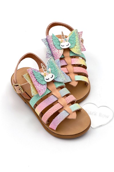 1094B Unicorn Παιδικά δερμάτινα ή ανατομικά σανδάλια. (Ερμής)