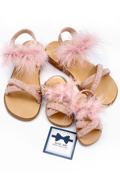 2010-2 Joanna Γυναικεία δερμάτινα σανδάλια. (Χιαστί)