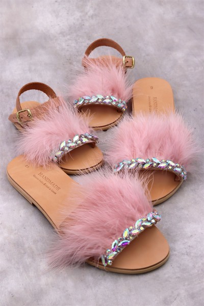 2011-2 Alexis Γυναικεία δερμάτινα  σανδάλια. (Παντοφλάκι)