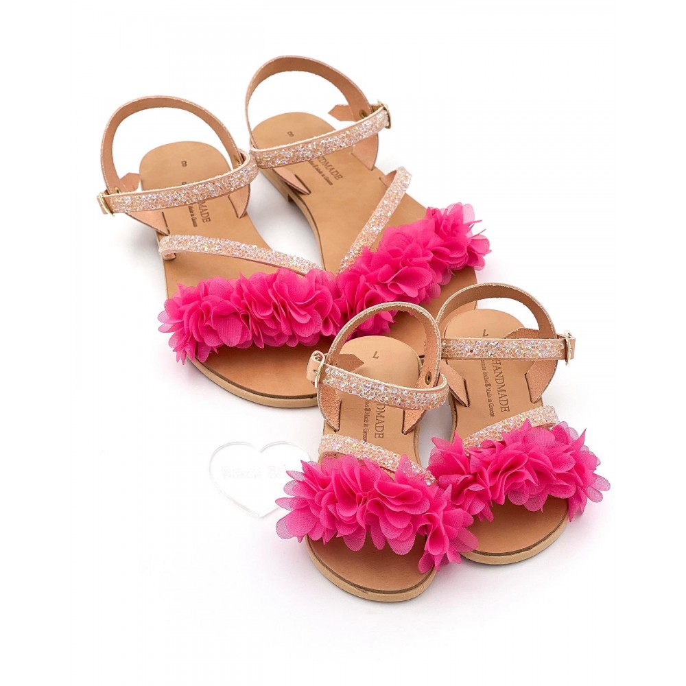 2025C Betty Παιδικά δερμάτινα σανδάλια. (ΖΛ)