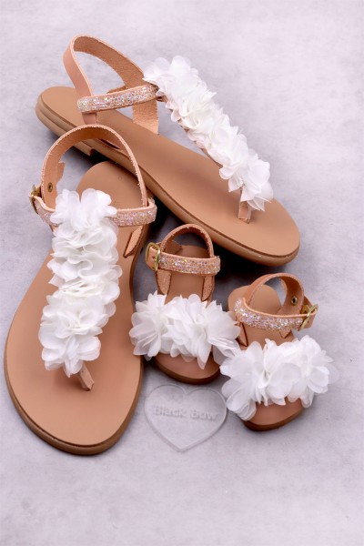 2025-5 Betty Γυναικεία δερμάτινα σανδάλια. (Ταφ)