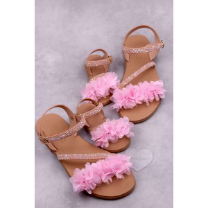 2025C Betty Παιδικά δερμάτινα σανδάλια. (ΖΛ)