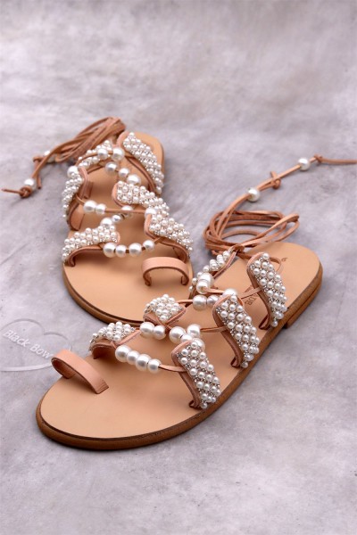 3120-1 Annabelle Γυναικεία δερμάτινα σανδάλια. 