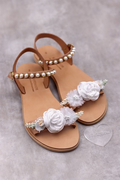 3134-1 Heidi Γυναικεία δερμάτινα ή ανατομικά σανδάλια. 